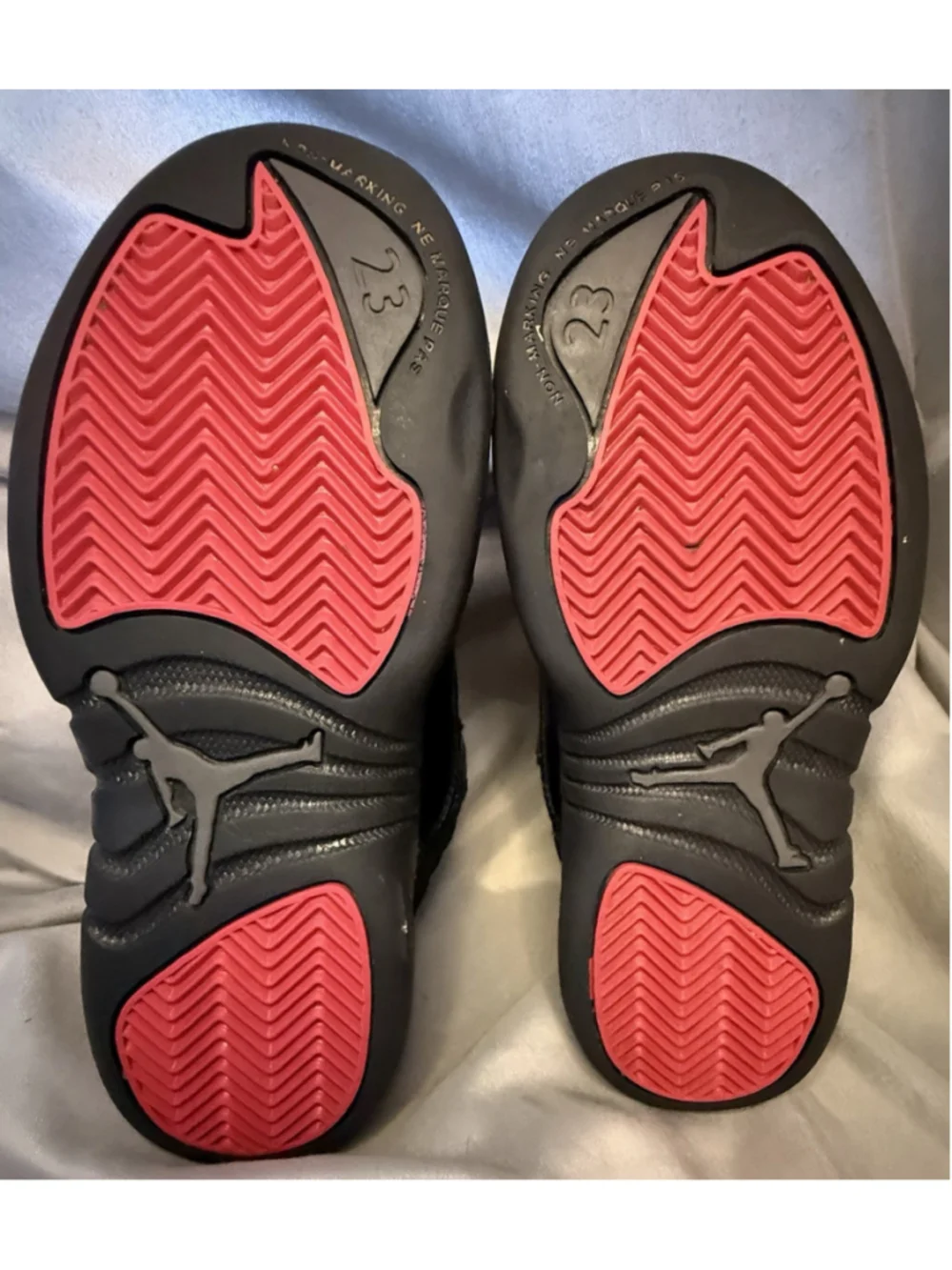 Nike Air Jordan 12 Retro Black Pink Basketball Shoes 510816 006 Kids Size 13C